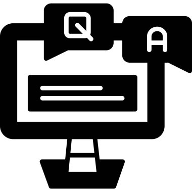 Bilgisayar. Web simgesi basit illüstrasyon