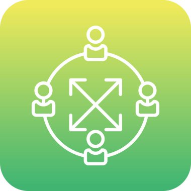 Benzersiz insan vektör çizgisi simgesi grubu