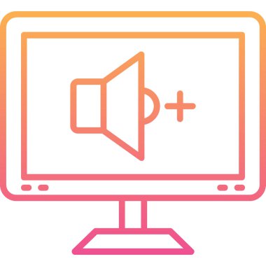 Bilgisayar. Web simgesi basit illüstrasyon