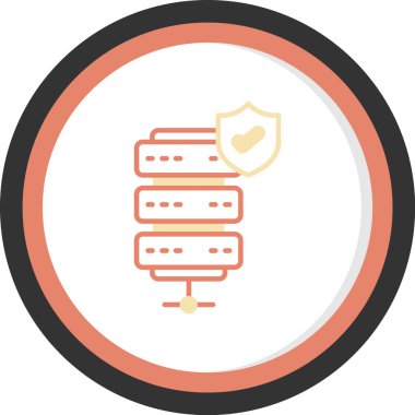 Veri koruma vektör illüstrasyonu