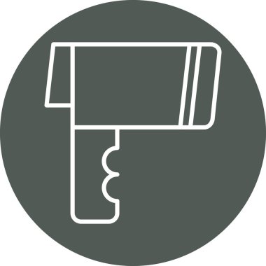 Boya silindiri. Web simgesi basit illüstrasyon