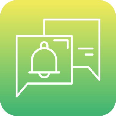 Güzel Bell vektör satırı simgesi