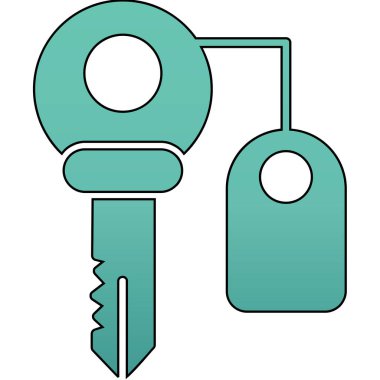 anahtar simgesi, vektör illüstrasyonu