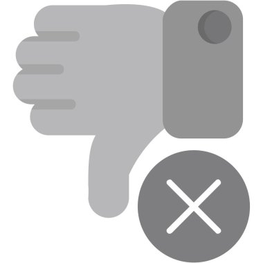 Hoşlanmamak. Web simgesi basit tasarım