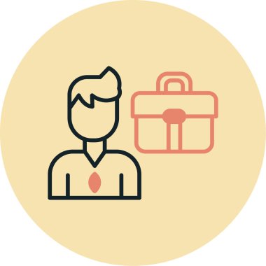 iş simgesi vektör illüstrasyonu