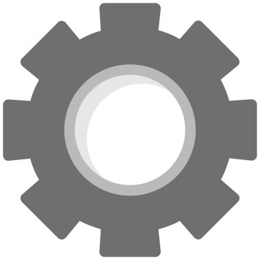 dişli simgesi vektör illüstrasyonu