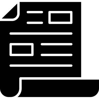 Belge. Web simgesi basit illüstrasyon