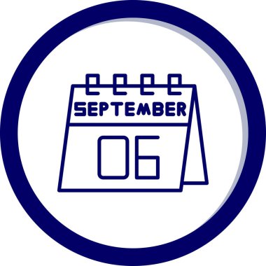 Takvim simgesinin vektör illüstrasyonu