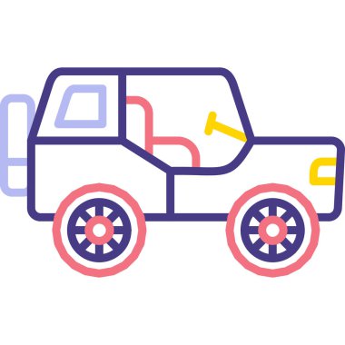 Kamyon. Web simgesi basit illüstrasyon