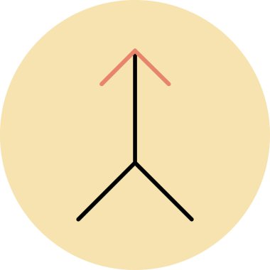 Modern bir simgenin vektör illüstrasyonu