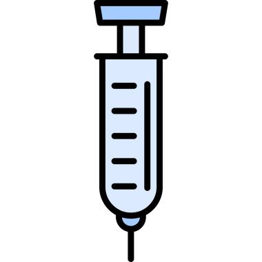 Şırınga. Web simgesi basit illüstrasyon