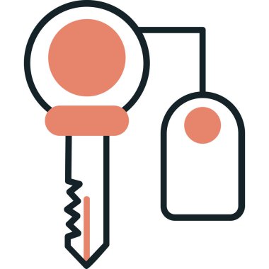 Anahtar. Web simgesi basit illüstrasyon