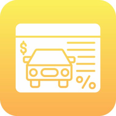 araba simgesi vektör illüstrasyonu