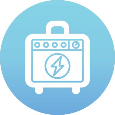 Seyahat çantası simgesinin vektör illüstrasyonu