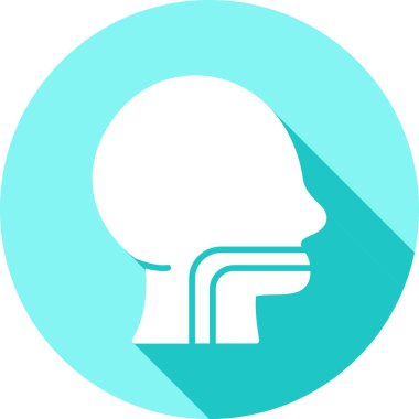 İnsan kafa simgesi vektör illüstrasyonu