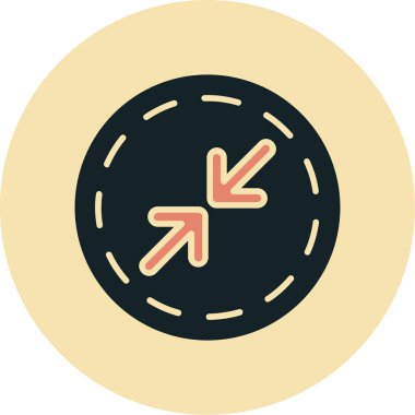 Ok. Web simgesi basit illüstrasyon