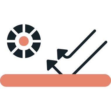 golf ikonu vektör illüstrasyonu