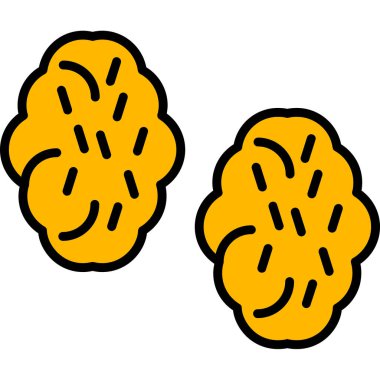 ekmek simgesi vektör özeti çizimi