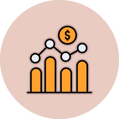Grafik vektör simgesi modern basit vektör illüstrasyonu