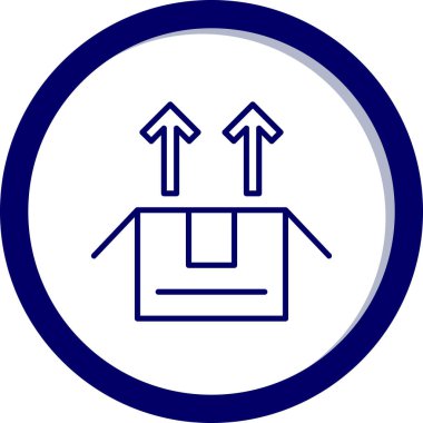 Bir torba simgesinin vektör illüstrasyonu