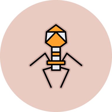 Böcek simgesinin vektör illüstrasyonu