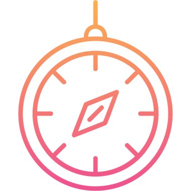 Pusula. Web simgesi basit illüstrasyon