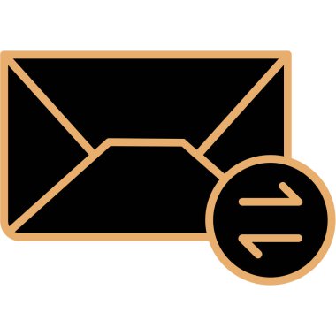 zarf e- posta izole edilmiş simge tasarımı