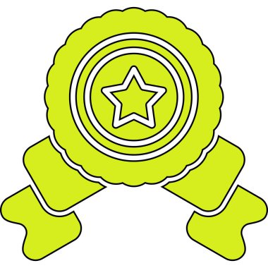 Yıldızların ortasında yeşil bir yıldız.