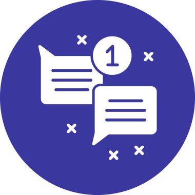 Konuşma baloncukları. Basit illüstrasyon