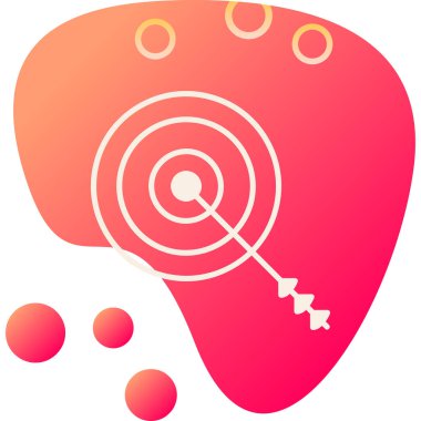 beyin modern simgesi, vektör illüstrasyonu