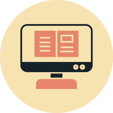 Web simgesi, vektör illüstrasyonu basit tasarım