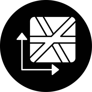 Ok. Web simgesi basit illüstrasyon