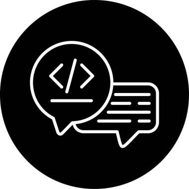 Sohbet vektör simgesi