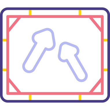 Bir harita simgesinin vektör illüstrasyonu