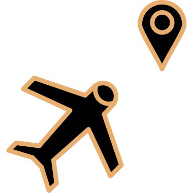 harita işaretleyici simgesi, düz renk biçimi