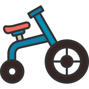 Bisiklet. Web simgesi basit illüstrasyon