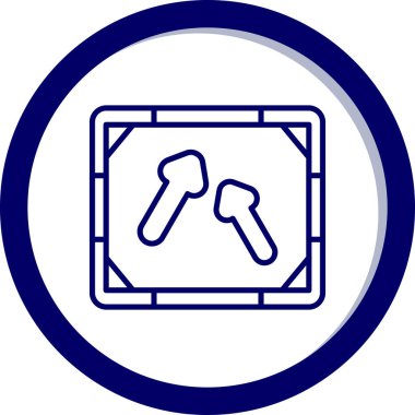 Araba simgesinin vektör illüstrasyonu