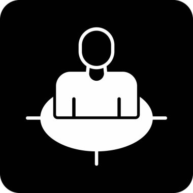 Modern b 'nin vektör çizimi düzlemin ikonundan yoksundur