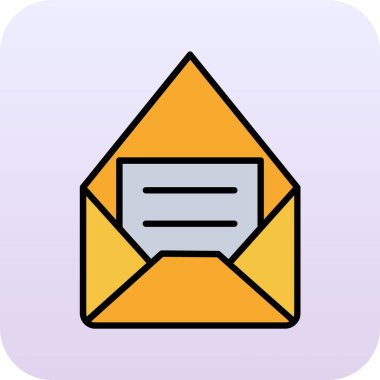 zarf simgesi vektör illüstrasyonu