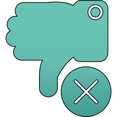 simge vektör illüstrasyonundan hoşlanmadım