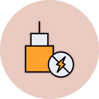 Güç simgesinin vektör illüstrasyonu