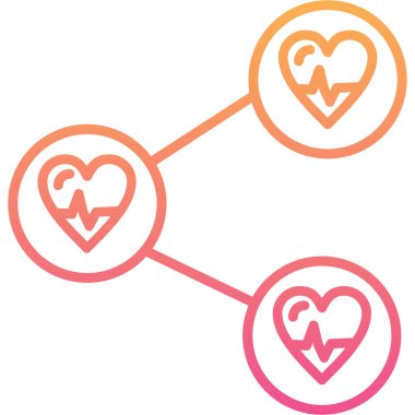 Sosyal medya konsept vektör illüstrasyonunun basit simgesi