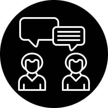 Konuşma balonu vektör çizimi