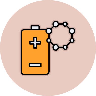 pil simgesi, vektör illüstrasyon tasarımı