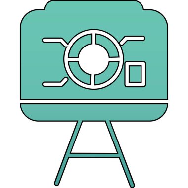 Kamera simgesi, vektör illüstrasyonu