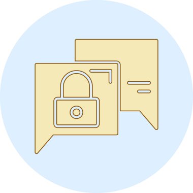 Kilit. Web simgesi basit illüstrasyon