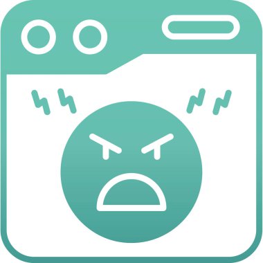 kızgın yüz ifadesi simgesi simgesi