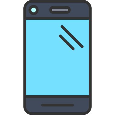 cep telefonu simgesi, modern vektör illüstrasyonu