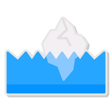 Kar ikonu vektörü. İzometrik illüstrasyon. kış kar tabelası.