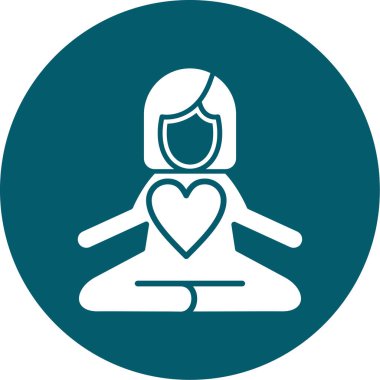 Kalp simgesinin vektör illüstrasyonu